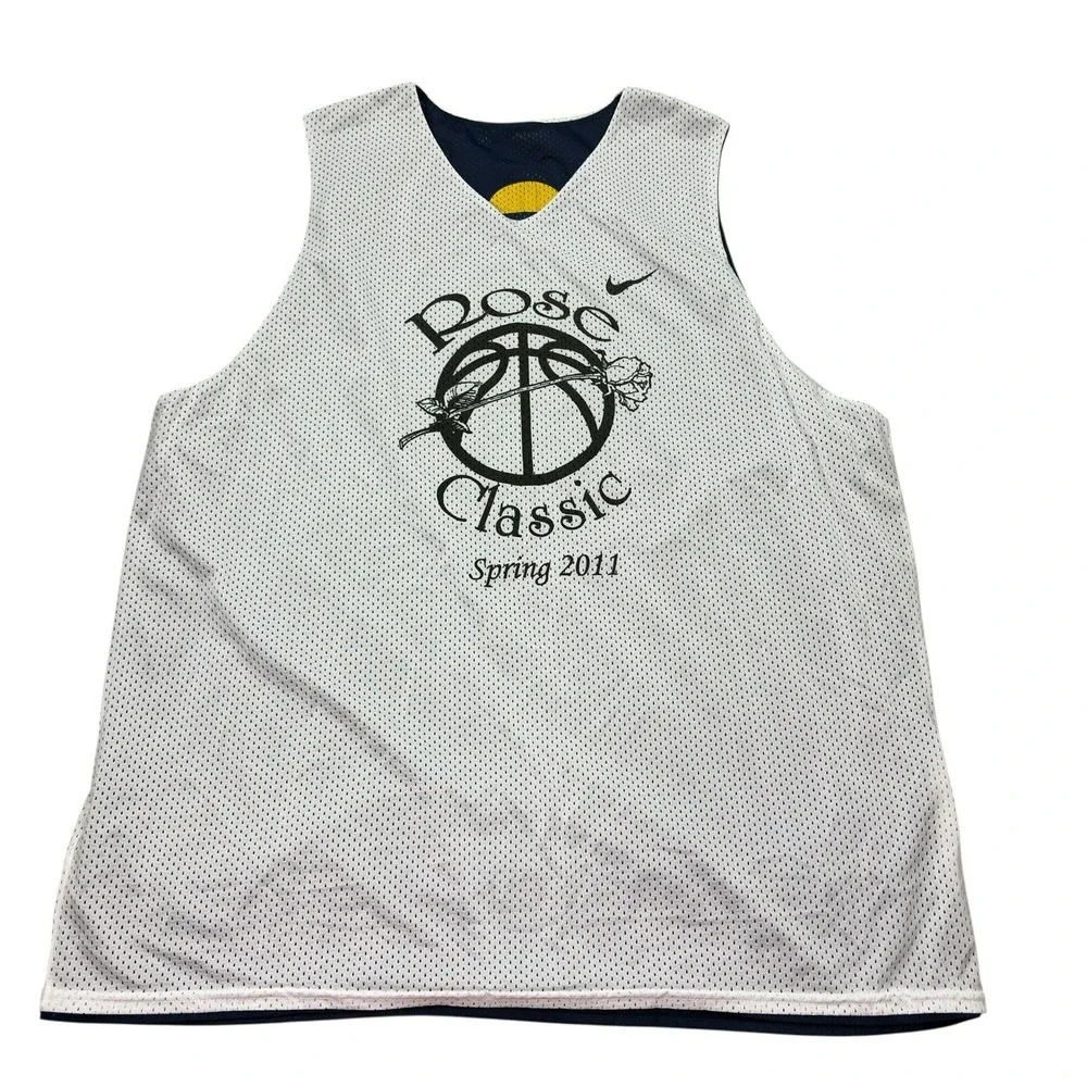Nike Team Rose Classic‎ Spring 2011 Basketball Jersey Mens Size XL Navy